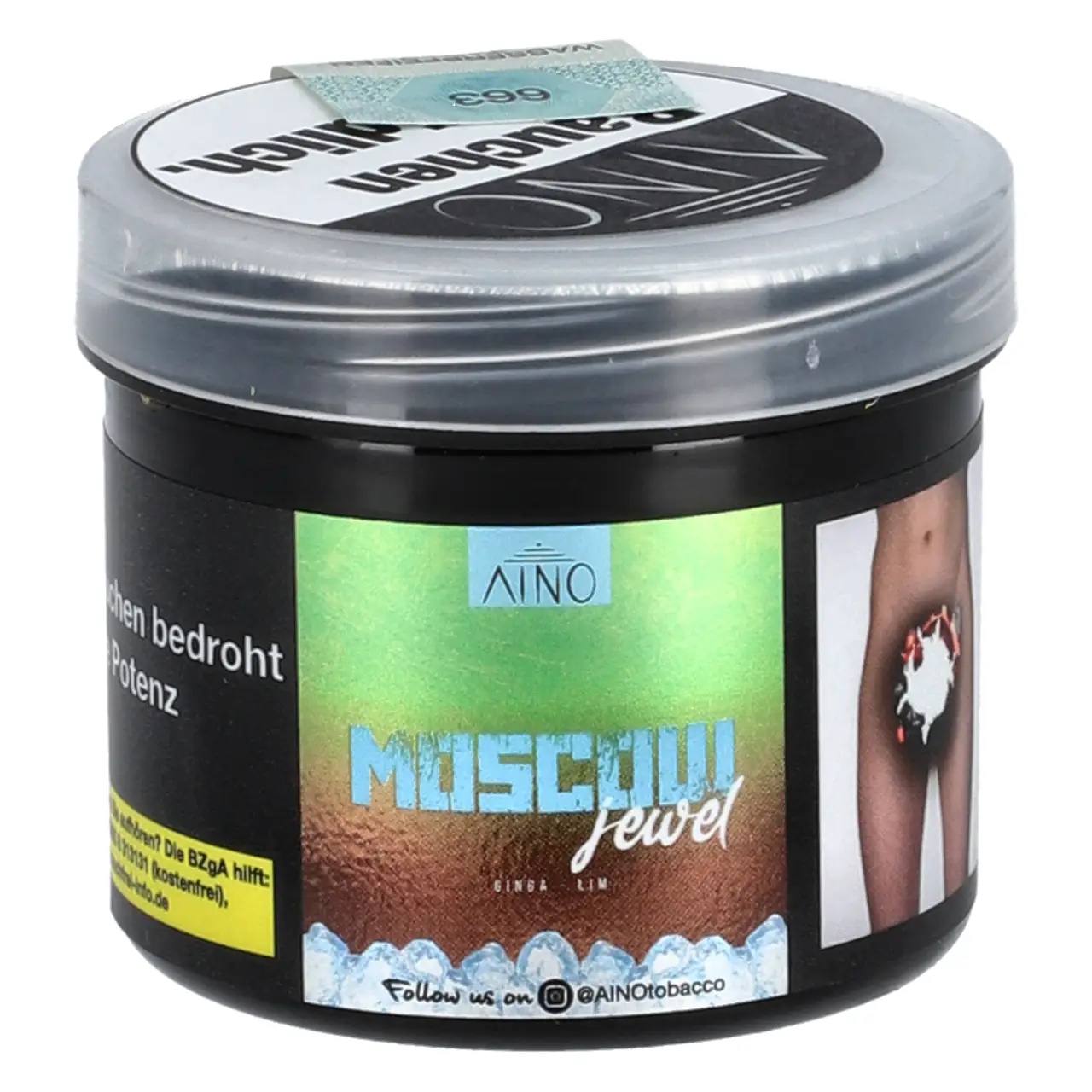 Aino Shisha Tabak Moscow Jewel - kühle Limette Ingwer - 20g