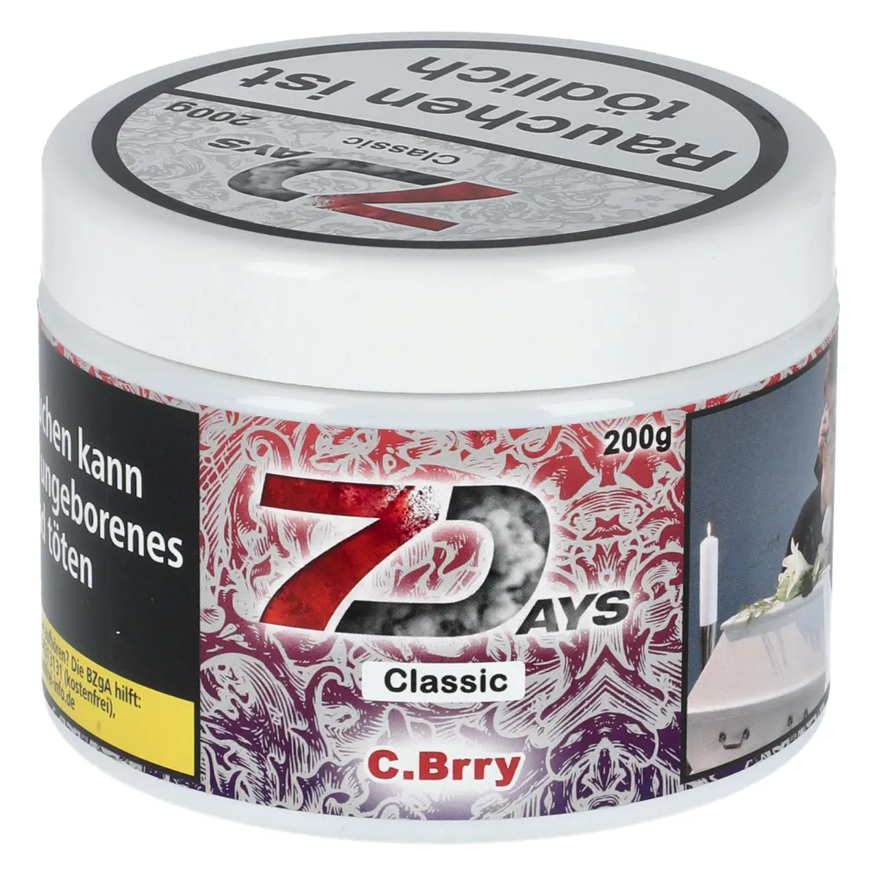 7 Days Classic Beerenmix Ice (C.Brry) Shisha Tabak, 200g 7 Days Classic C.Brry Shisha Tabak 200g Dose