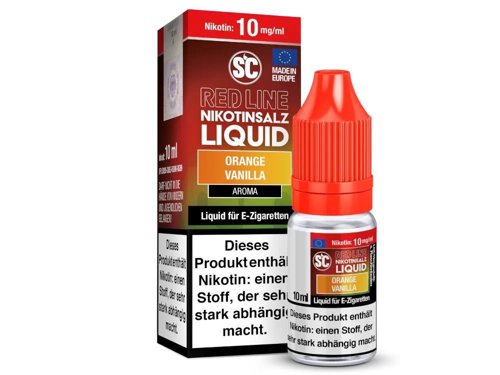 SC Red Line Orange Vanille (Orange Vanilla) Nikotinsalz Liquid, 10ml SC Red Line Orange Vanilla Liquid