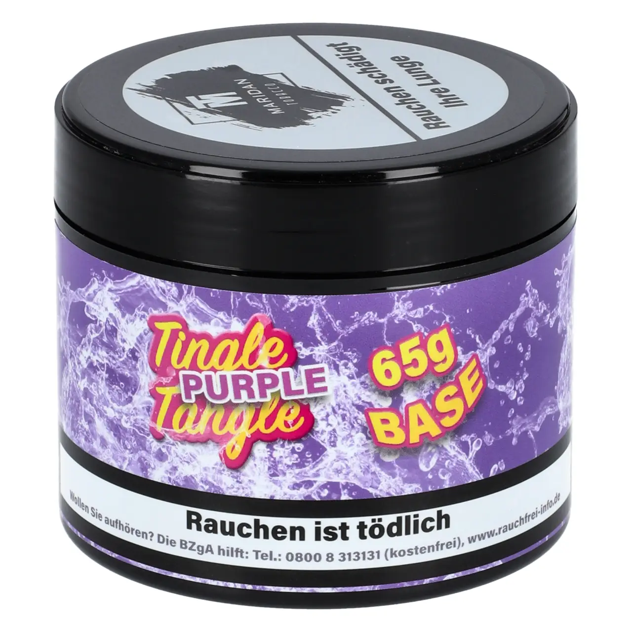 Maridan Base Pfeifentabak Tingle Tangle Purple - Granatapfel Limette Maracuja Waldbeere - 65g
