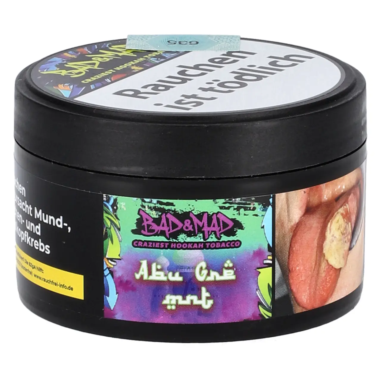 Bad & Mad Traube Minze (Abu Grp Mnt) Shisha Tabak, 25g Bad & Mad Shisha Tabak Abu Grp Mnt - Traube Minze - 25g