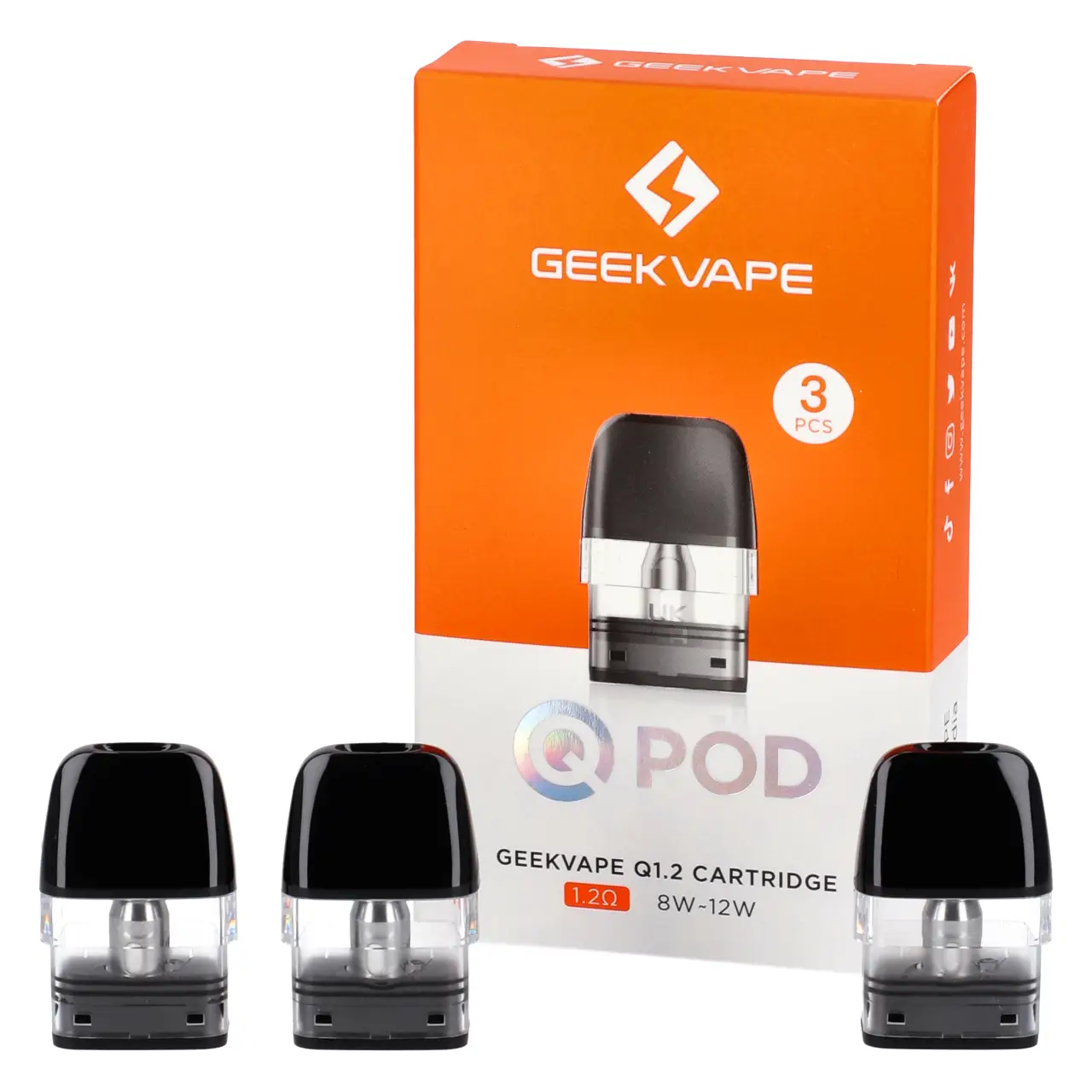 Geekvape Wenax Q Ersatz Pods 1,2 Ohm