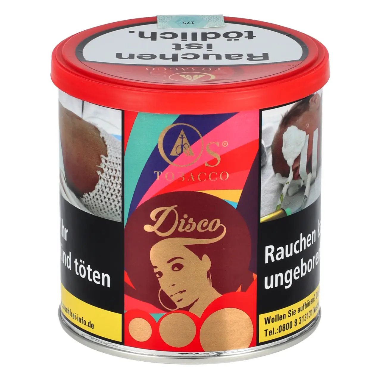 Os Tabak Disco - Pfirsich - Shisha Tabak 200g Os Shisha Tabak Disco in der 200g Dose