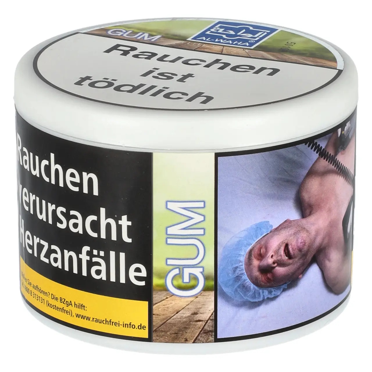 Al Waha Kaugummi (GUM) Shisha Tabak, 200g Al Waha GUM Shisha Tabak - Kaugummi - 200g Dose