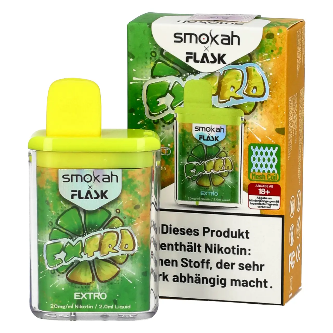 Extro - Smokah x Flask Pocket Einweg Vape