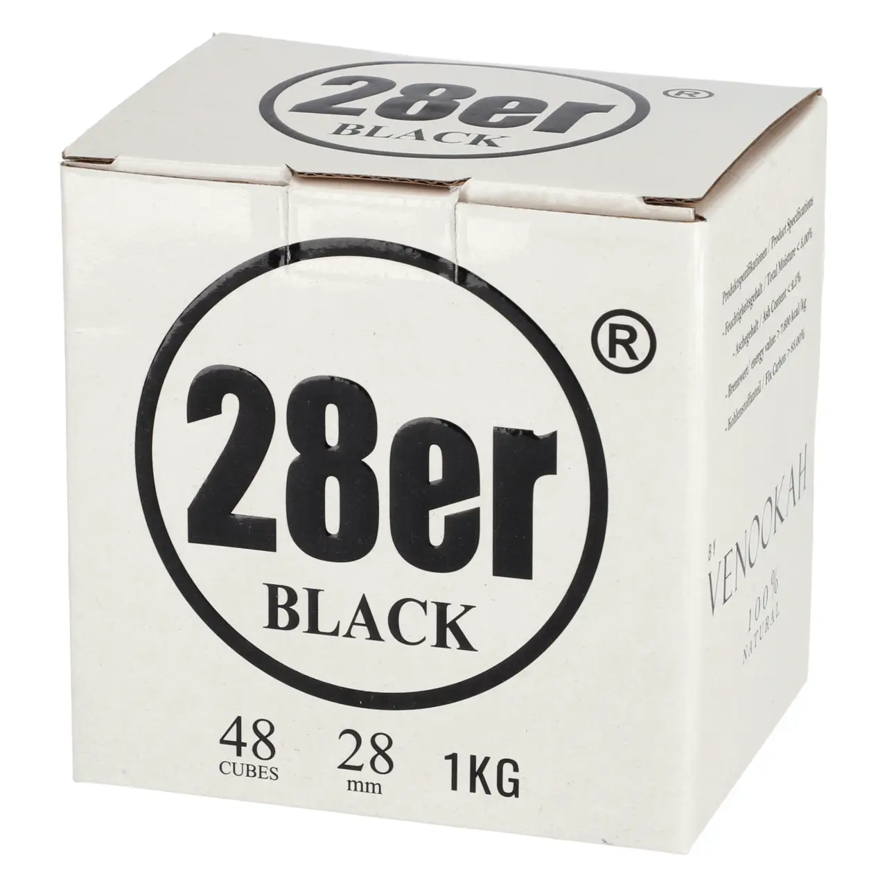 28er Original Cubes28 Naturkohle, 1 kg 28er Original Cubes 1kg Shisha Kohle