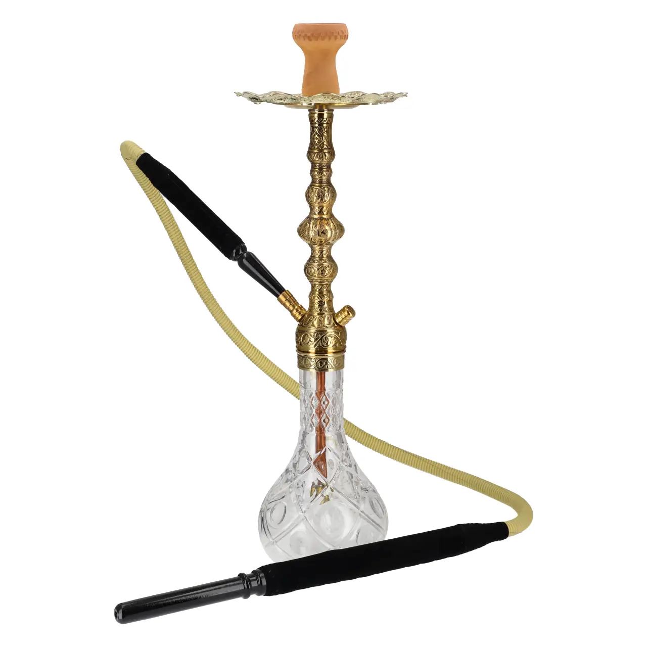 2Brothers Tradi Shisha aus Messing - Dot Bowl - 68cm 2Brothers Tradi Shisha mit Bowl Dot