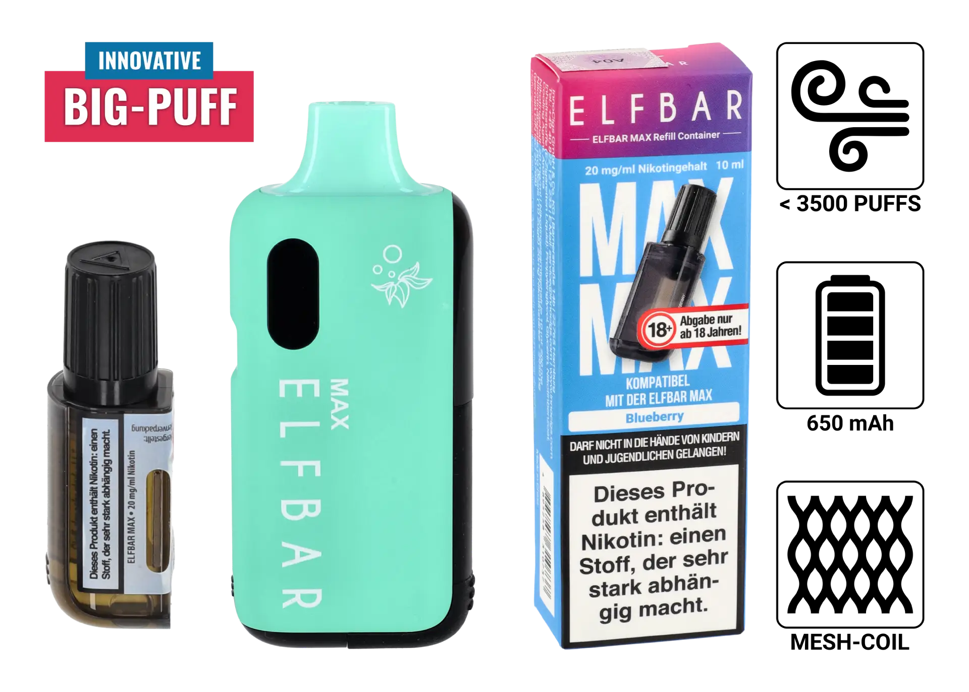 Big Puffs Vapes Elfbar MAX
