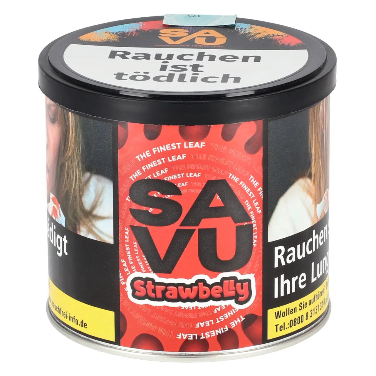 SAVU Tabak Strawbelly - Erdbeere Fruchtgummi - Shisha Tabak 200g Savu Strawbelly Shisha Tabak 200g