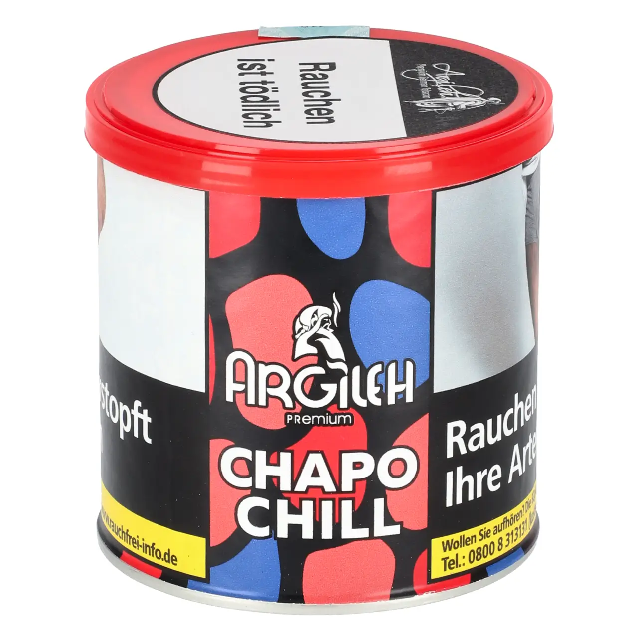 Argileh Himbeere Brombeere Ice (Chapo Chill) Shisha Tabak, 200g Argileh Chapo Chill Shisha Tabak mit Himbeere Brombeere Ice Geschmack in der 200g Dose