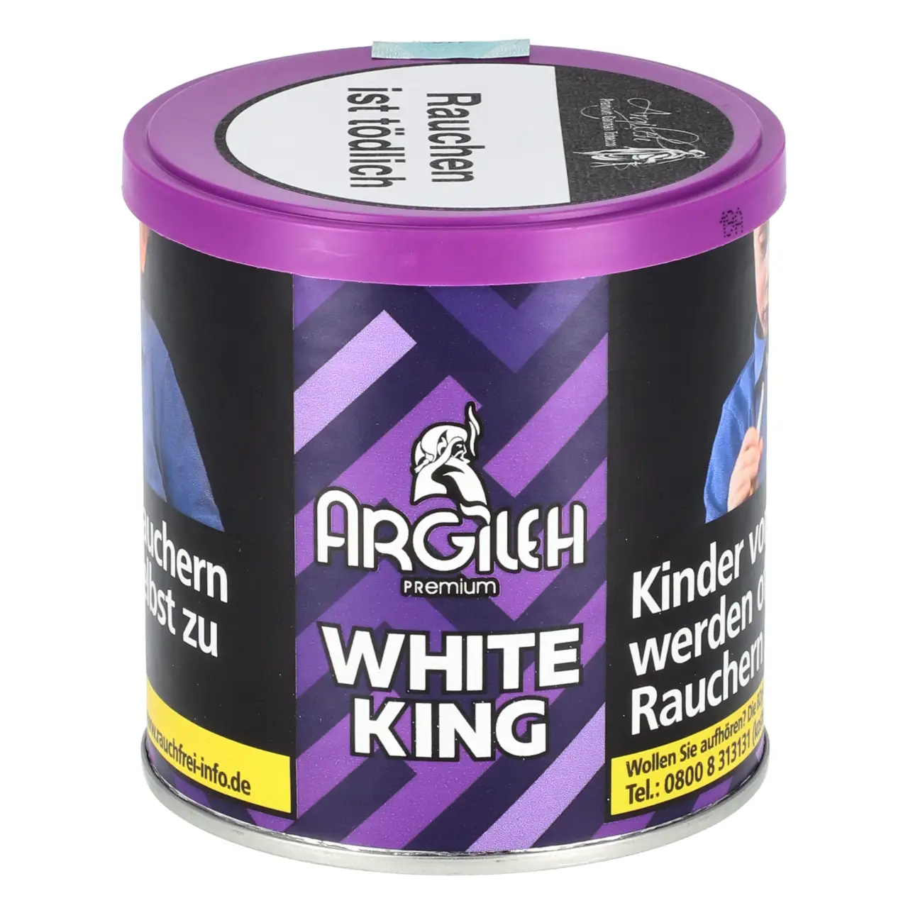 Argileh Traube Minze (White King) Shisha Tabak, 200g Argileh White King Shisha Tabak mit Traube Minze Geschmack in der 200g Dose
