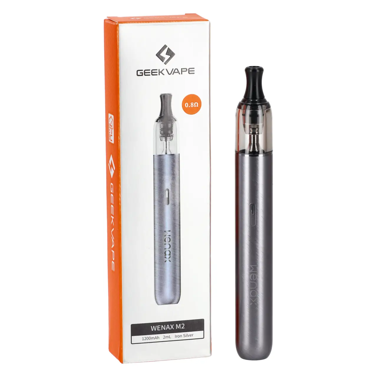 Geekvape Wenax M2 Iron Silver mit Verpackung