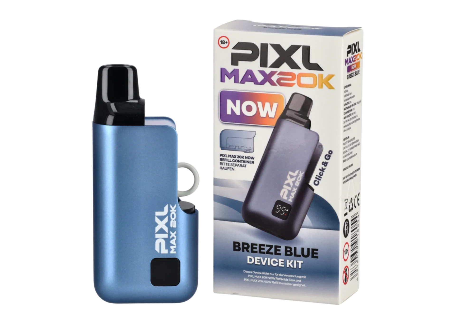 Pixl Vape Max 20K Now Device Kit Breeze Blue