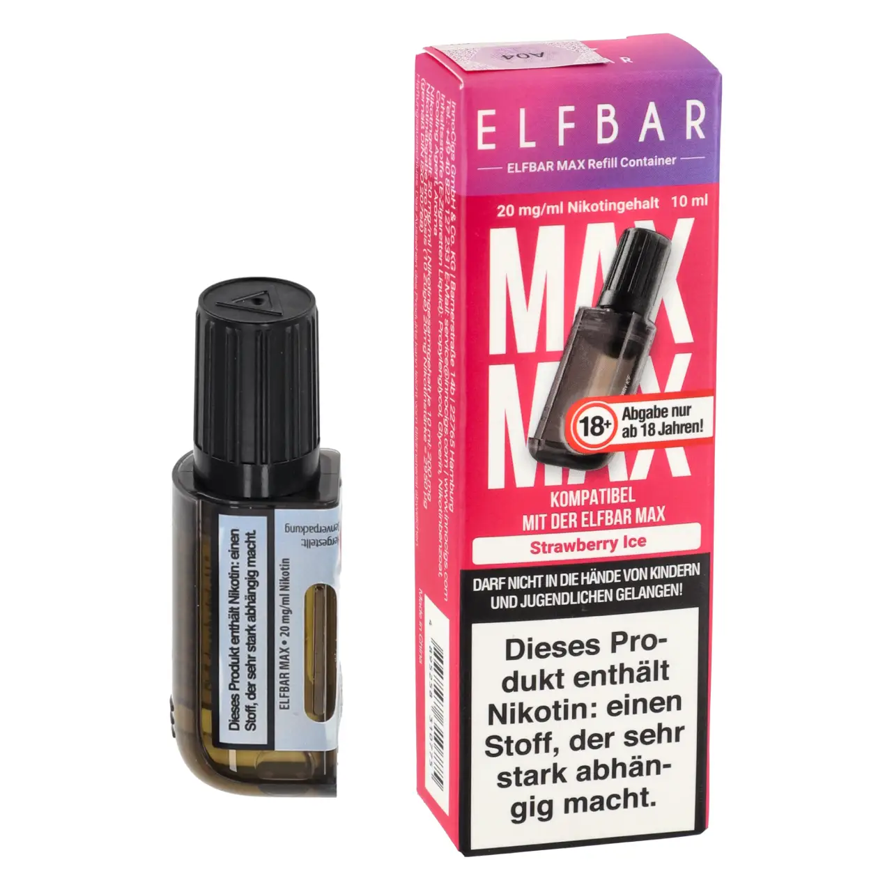 Elfbar MAX Strawberry Ice Liquid Refill Container