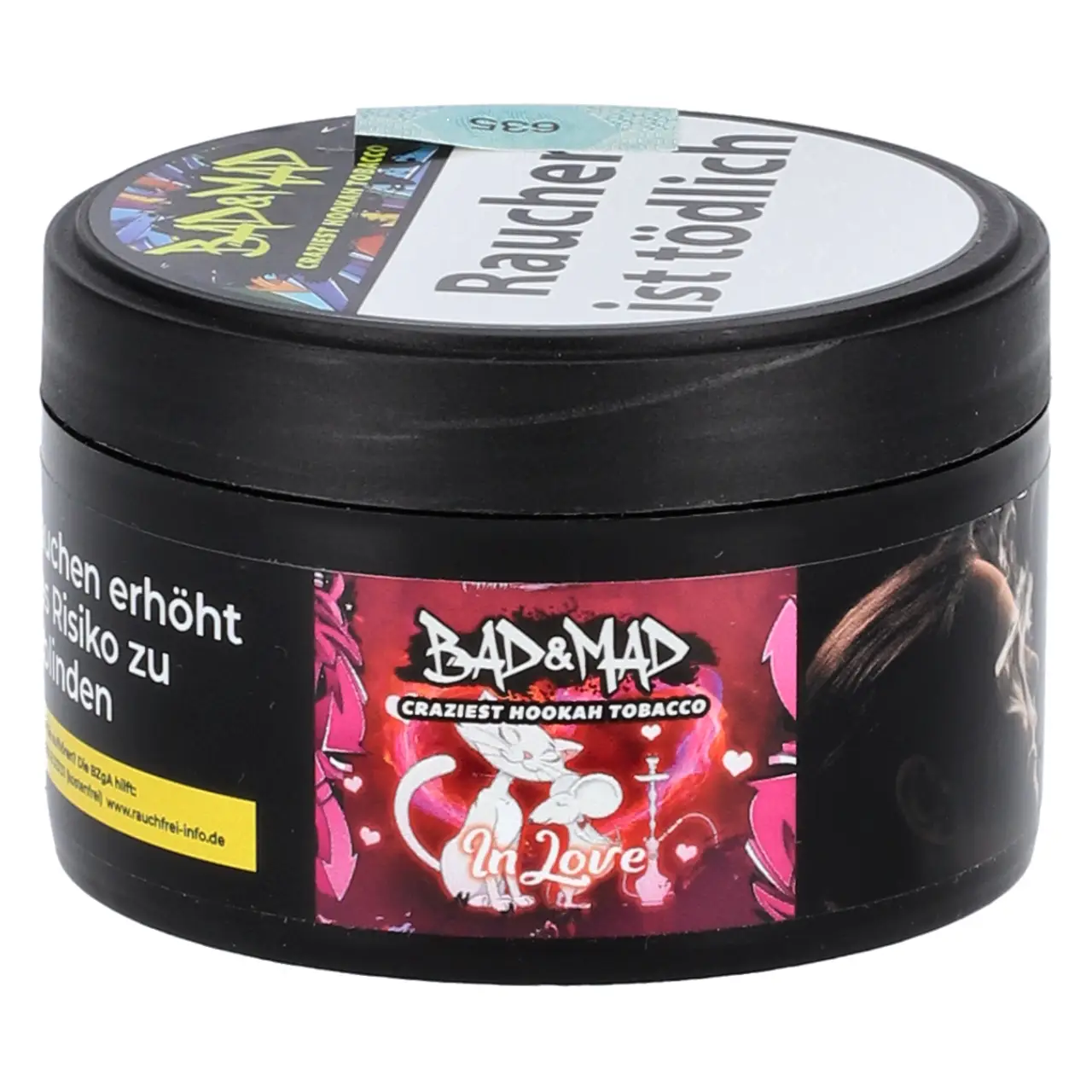 Bad & Mad Shisha Tabak In Love - Traube Johannisbeere Erdbeere - 25g