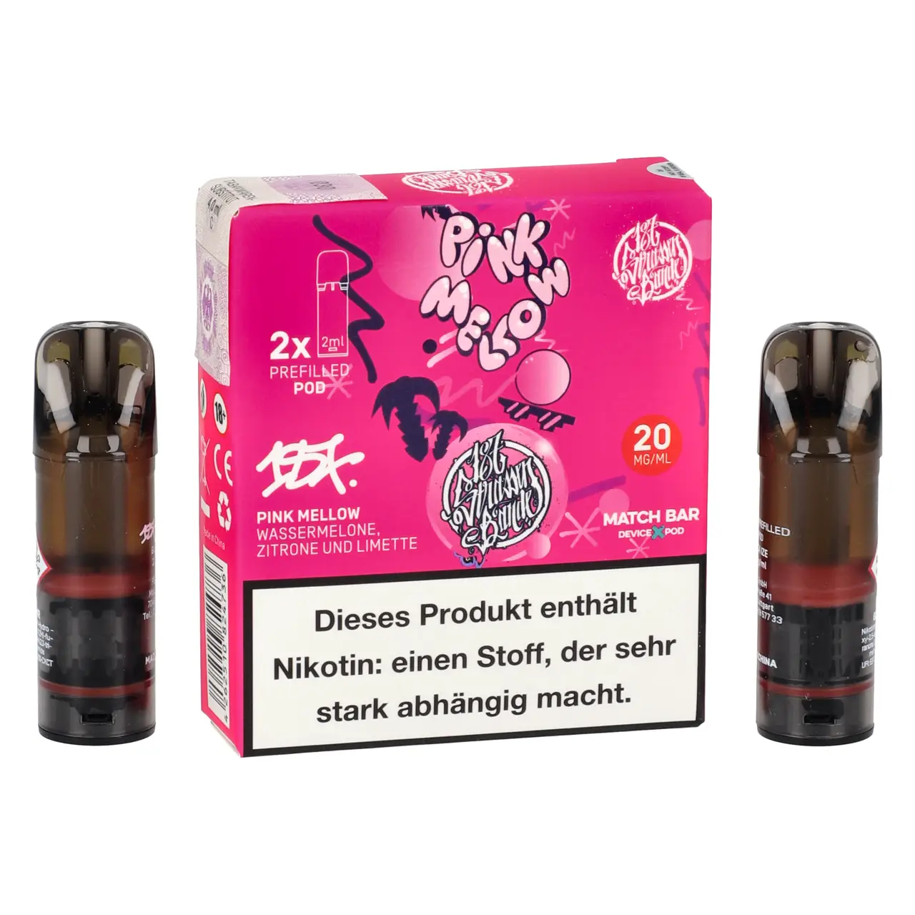 187 Pods Pink Mellow im 2er Pack