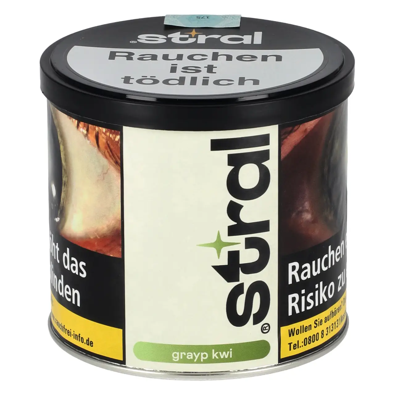 Stral Grayp Kwi - helle Traube Kiwi - Shisha Tabak 200g Stral Grayp Kwi Shisha Tabak