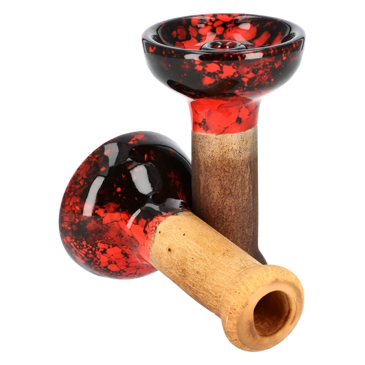 Denka Bowl Einloch Phunnel Rot-Schwarz von Hinten