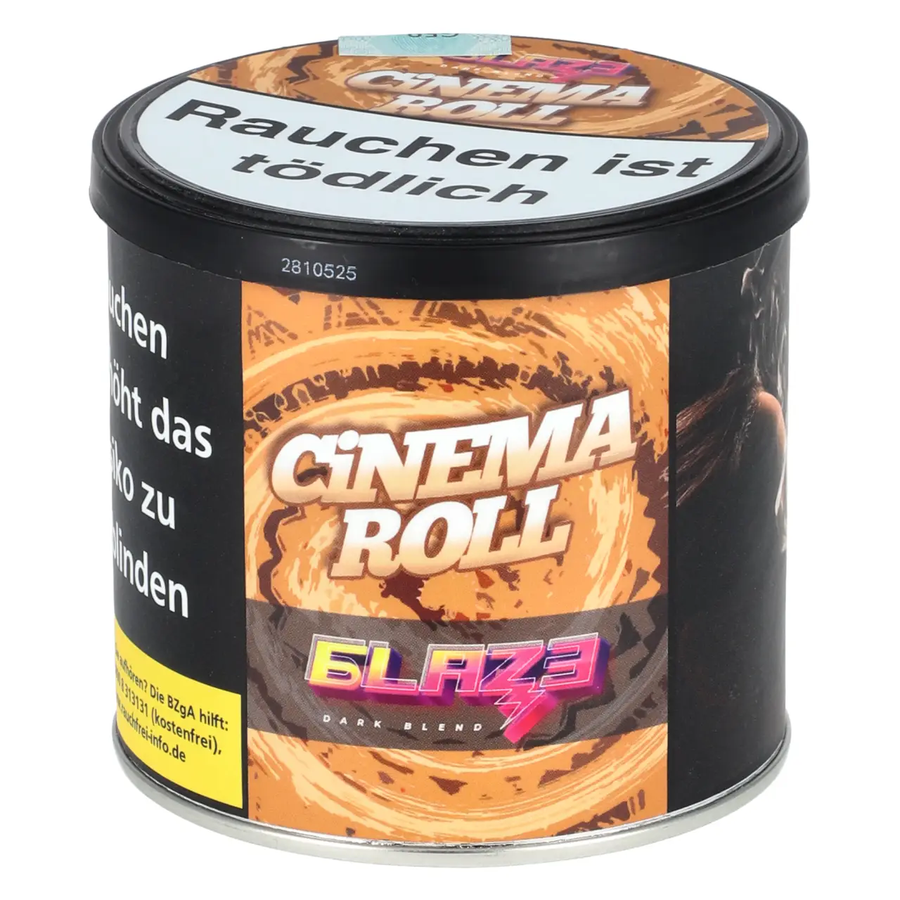 Blaze Tabak Cinema Roll - Zimtschnecke - Dark Blend 200g Blaze Cinema Roll Dark Blend Shisha Tabak