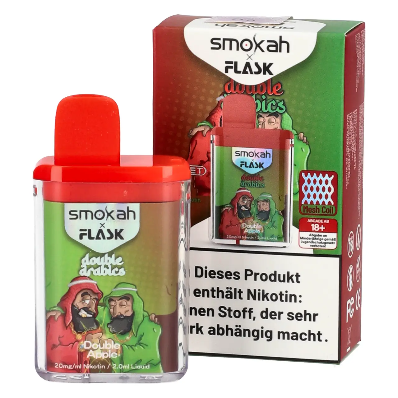 Double Arabics - Smokah x Flask Pocket Einweg Vape
