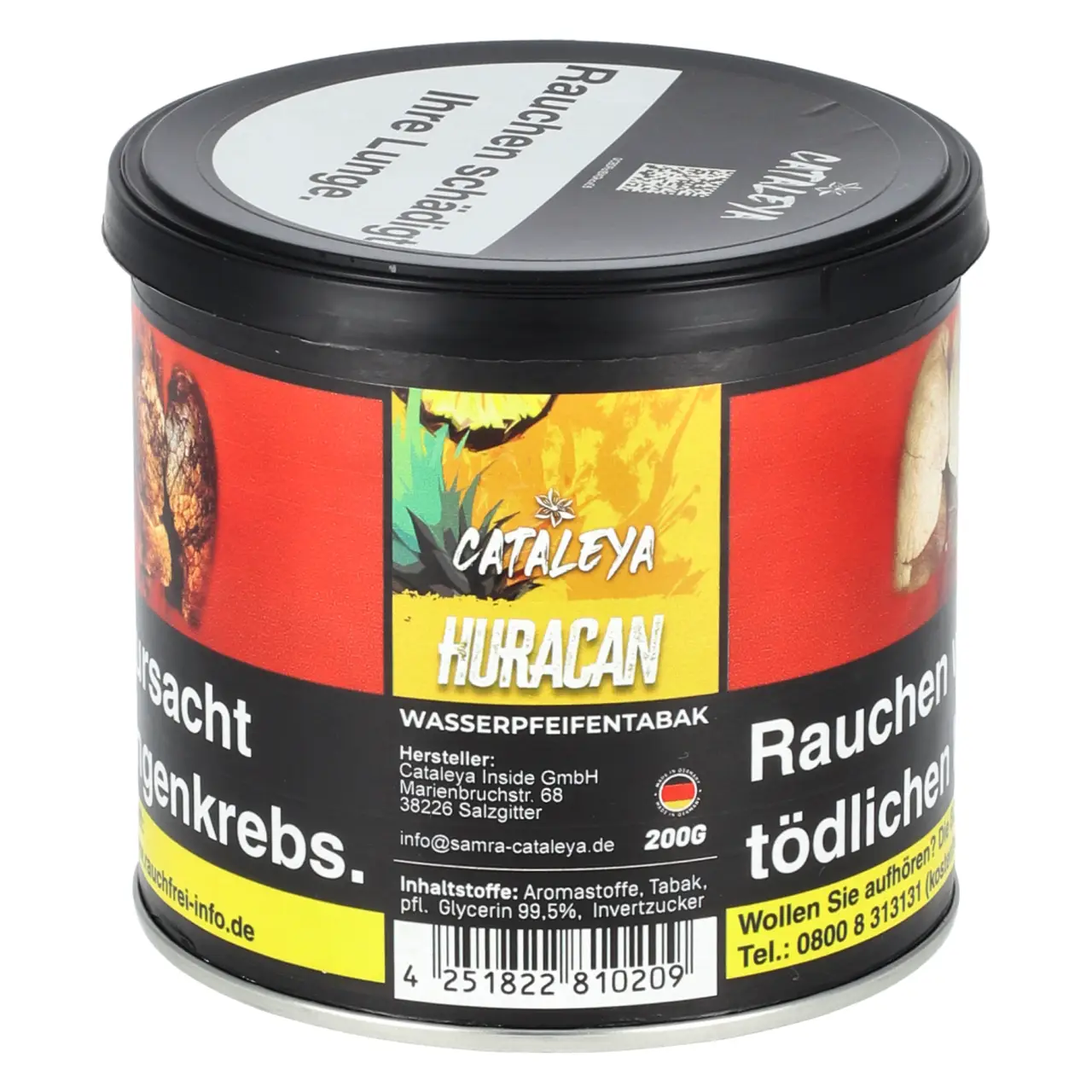 Cataleya Ananas Früchtemix (Huracan #02) Shisha Tabak by Samra, 200g Cataleya by Samra Huracan Shisha Tabak 200g Dose