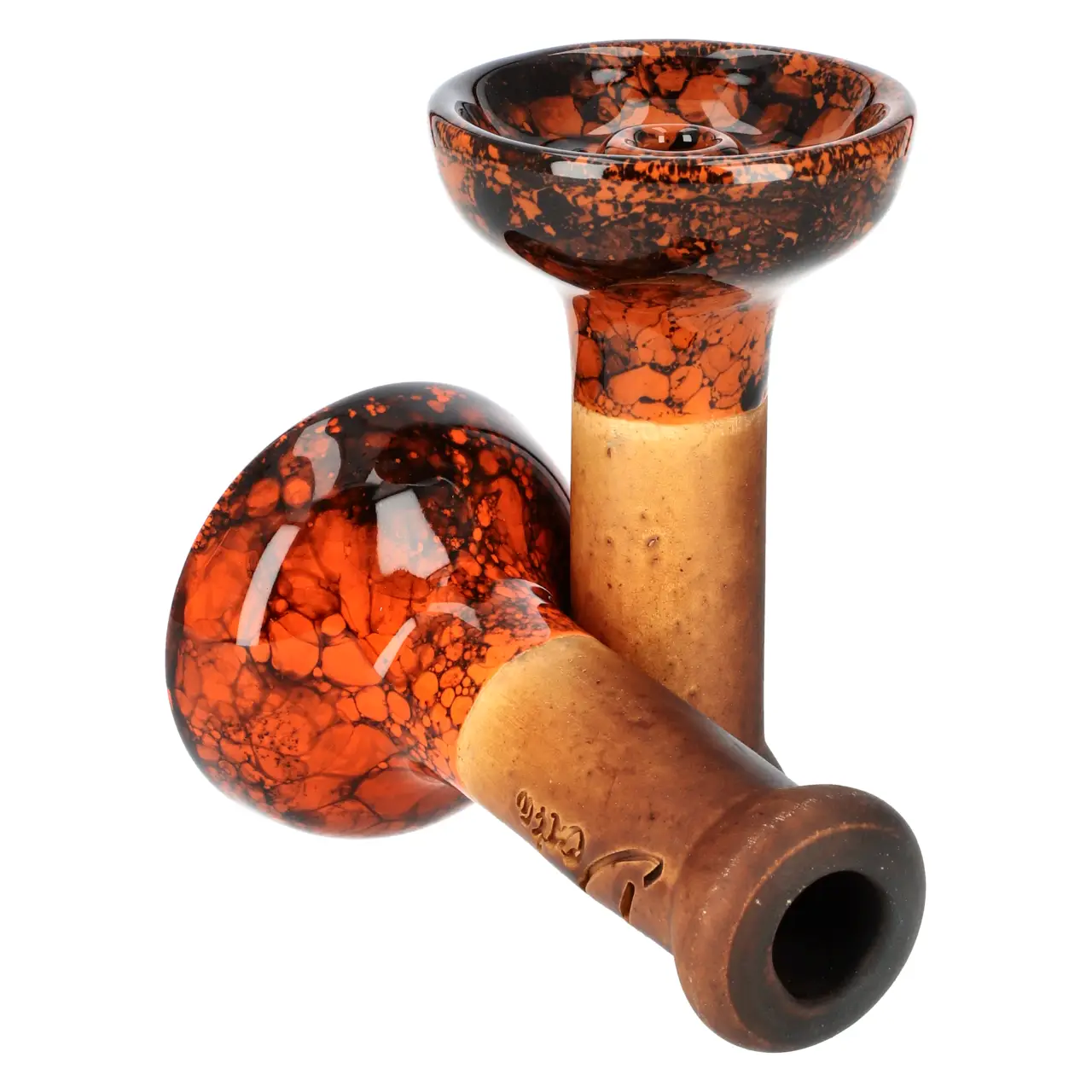 Denka Bowl Einloch Phunnel Orange-Schwarz von Hinten