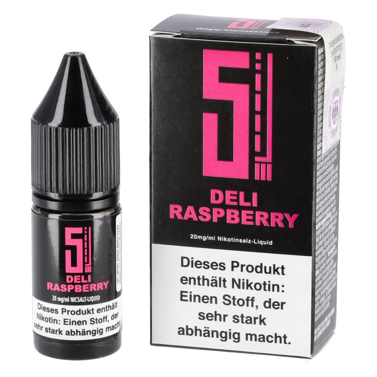 Deli Raspberry - 5EL Nikotinsalz Liquid für Mehrweg Vapes - 10ml