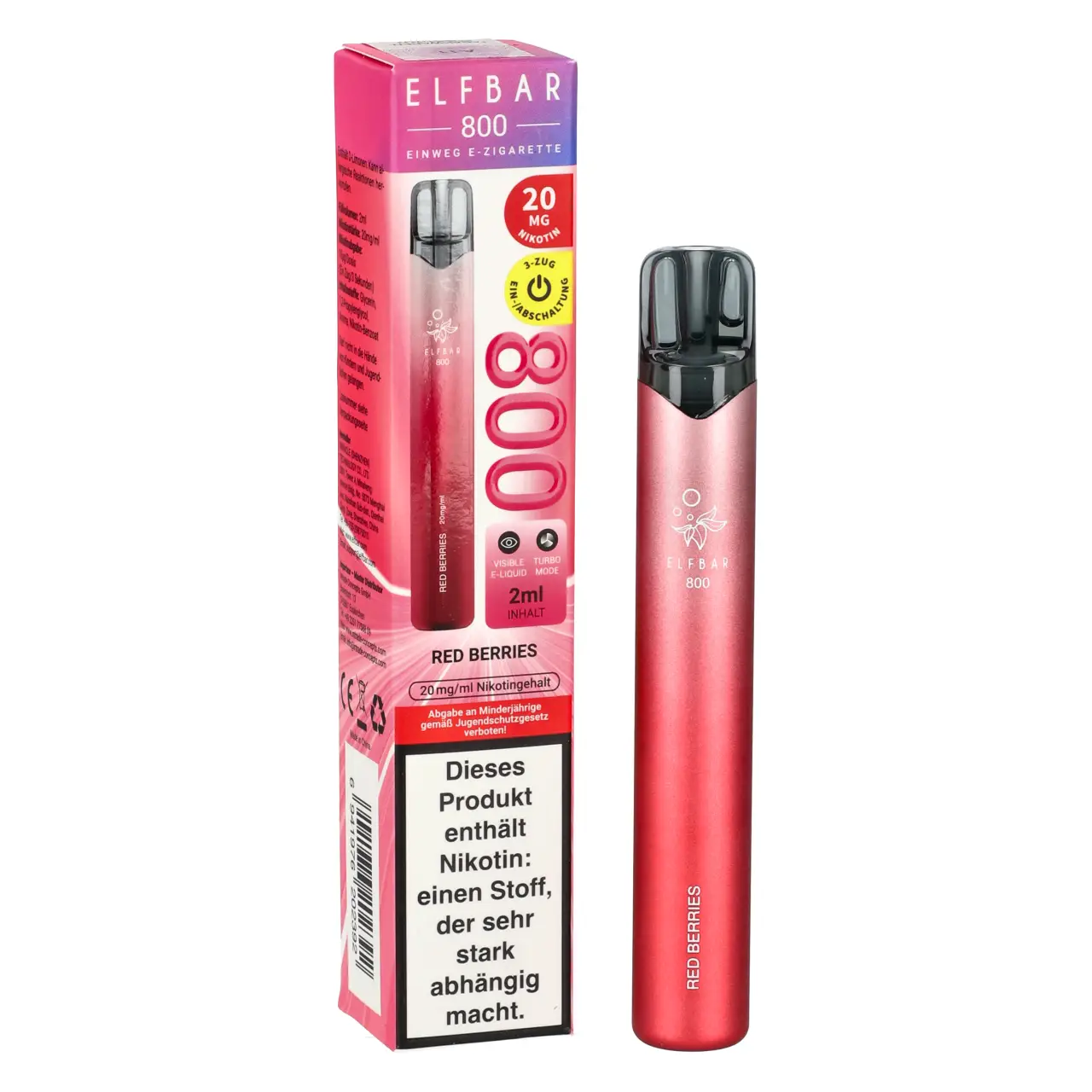 Elfbar 800 Red Berries Einweg Vape