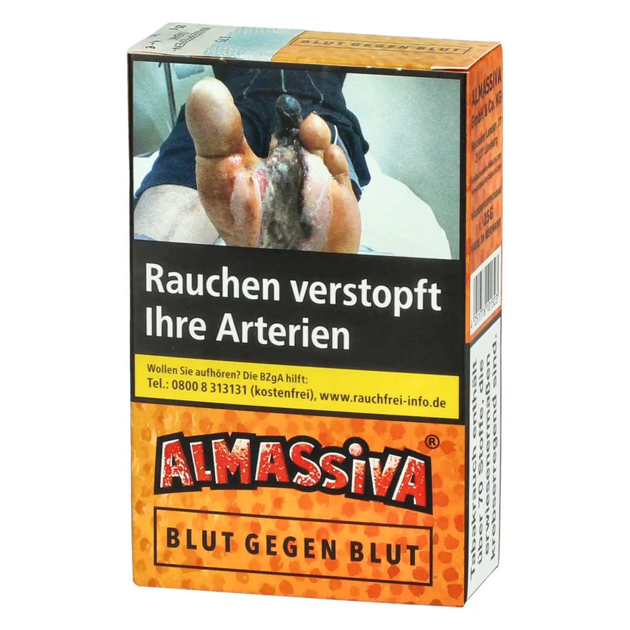 Almassiva Shisha Tabak Blut gegen Blut - Zitrone Drachenfrucht - 25g