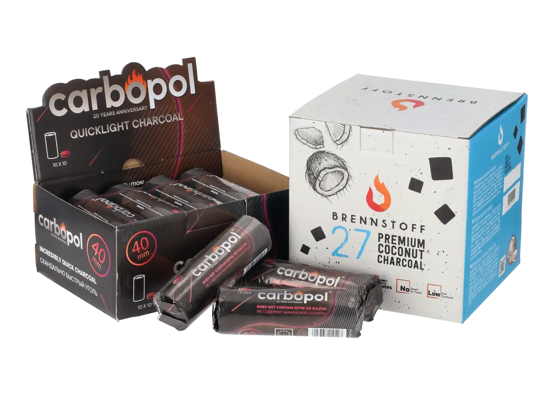 Shisha Kohle Selbstzünder und Natur