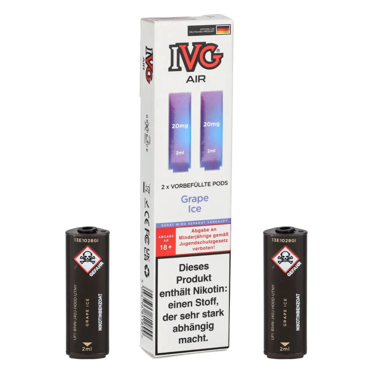 IVG Air Traube Ice (Grape Ice) Pods, 2-er Packung IVG Air Pods Grape Ice