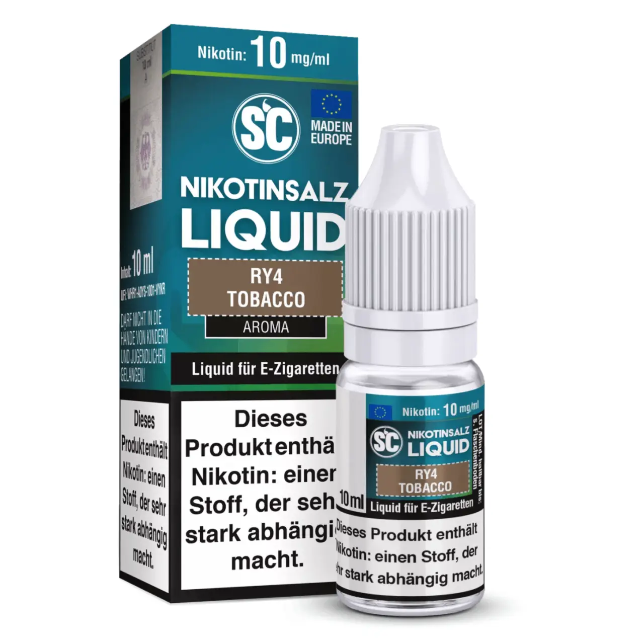 SC RY4 Tabak (RY4 Tobacco) Nikotinsalz Liquid, 10ml RY4 Tobacco - SC Nikotinsalz Liquid 10ml