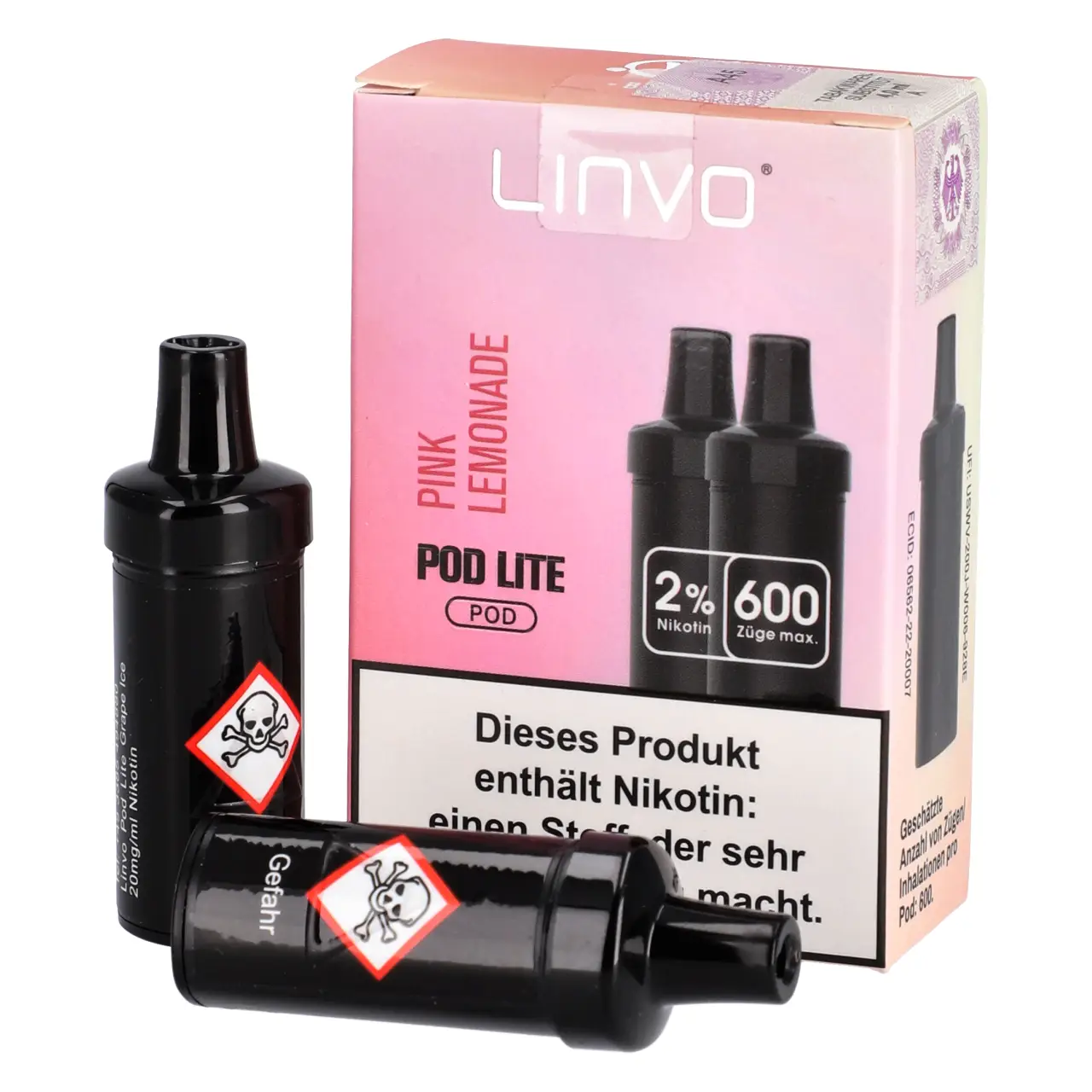 Pink Lemonade - Linvo Pod Lite Prefilled Pod - 2er Packung