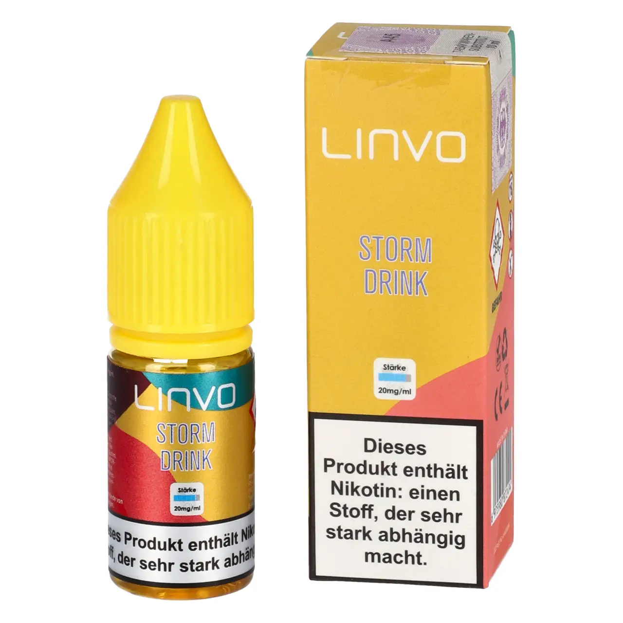 Linvo Liquid Energy Drink (Storm Drink) Nikotinsalz, 10ml Storm Drink - Linvo Nikotinsalz Liquid für Mehrweg Vape - 10ml