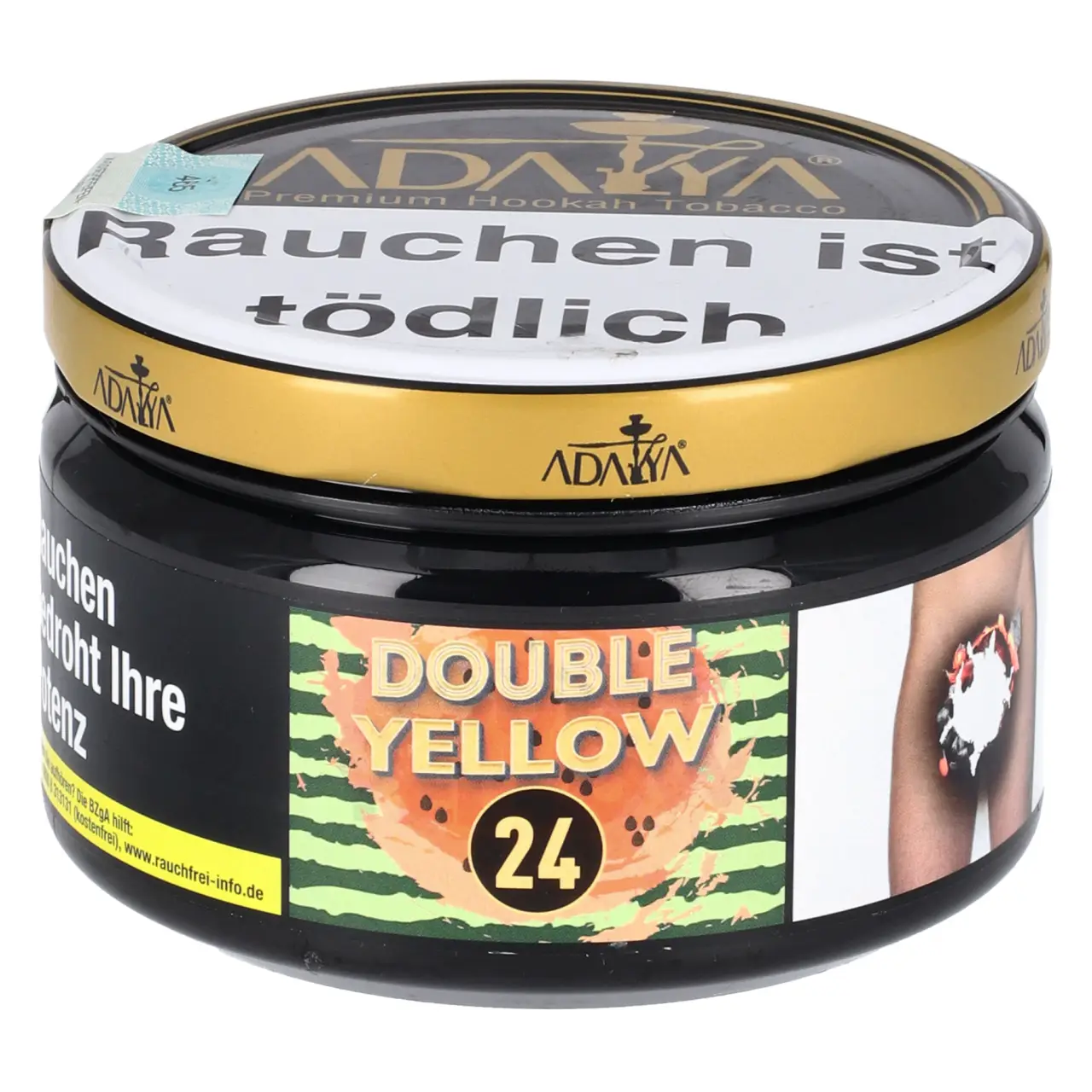 Adalya Tabak Double Yellow - Honigmelone Wassermelone - Shisha Tabak 200g Adalya Double Yellow Shisha Tabak in der 200g Dose