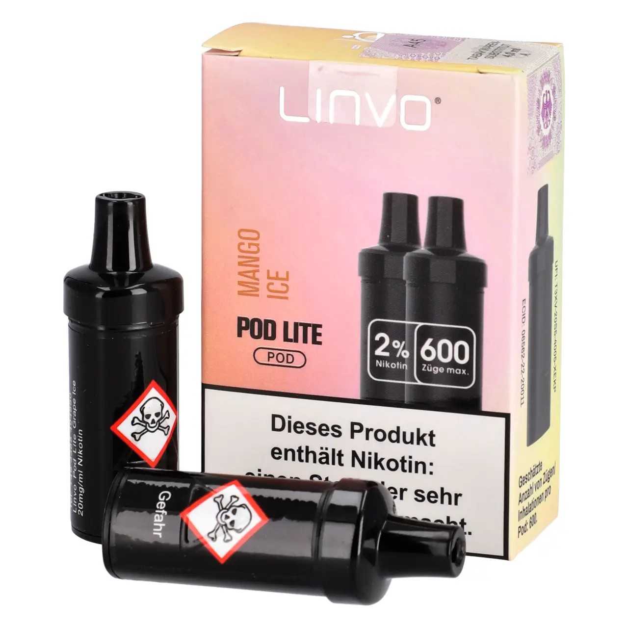 Mango Ice - Linvo Pod Lite Prefilled Pod - 2er Packung