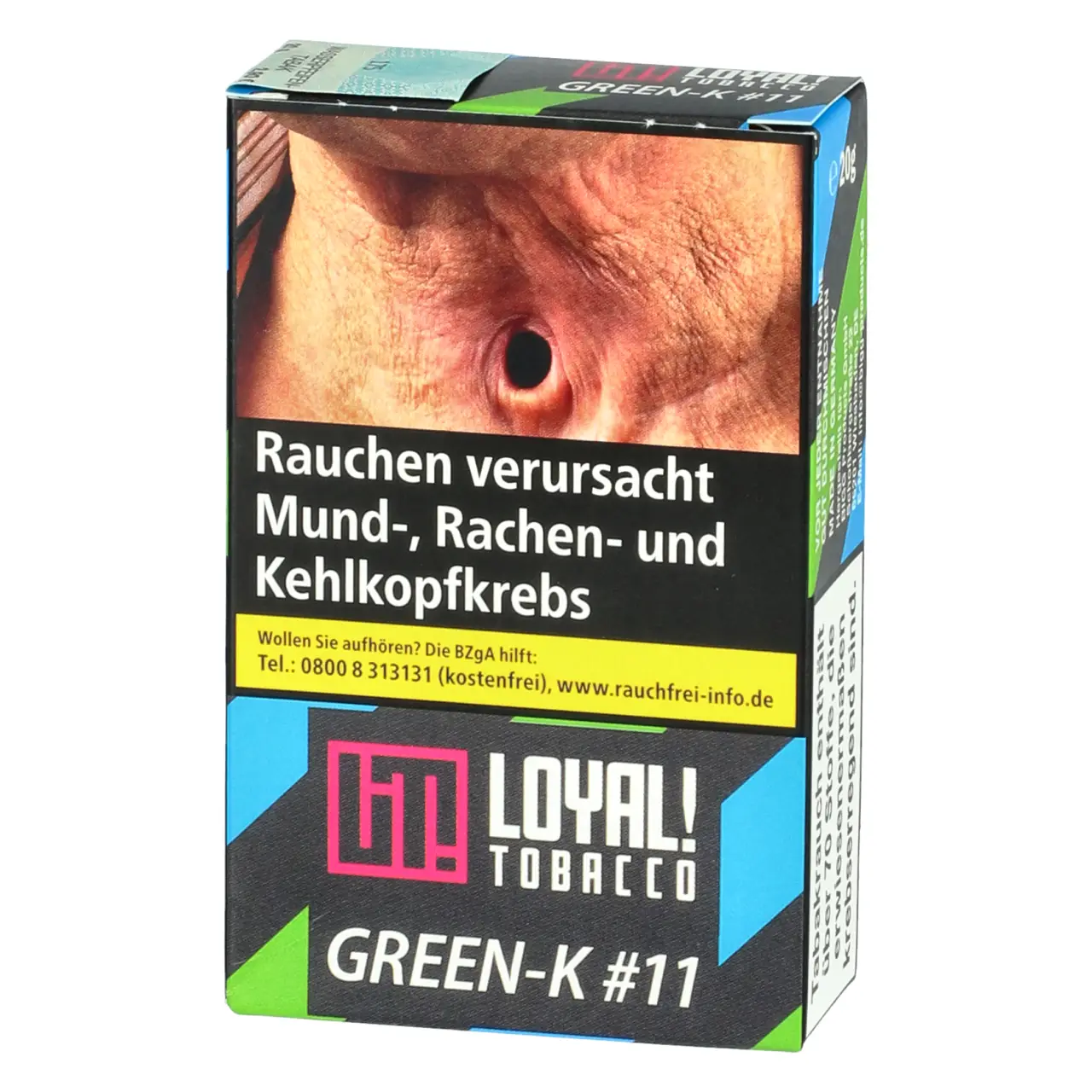 Loyal Shisha Tabak GREEN-K - Beerenmix Honigmelone Kaktus Ice - 20g