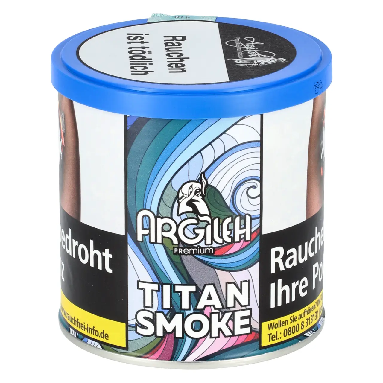 Argileh Blaubeere Mango Ananas Himbeere Kokosnuss (Titan Smoke) Shisha Tabak, 200g Argileh Titan Smoke Shisha Tabak mit Früchtemix Kokosnuss Geschmack in der 200g Dose