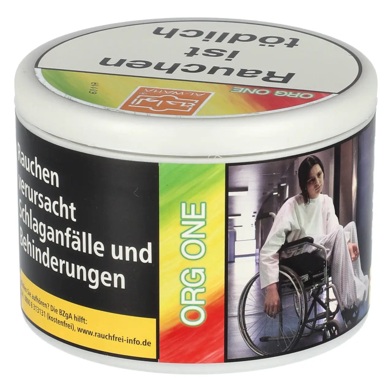 Al Waha Orange Minze (Org One) Shisha Tabak, 200g Al Waha ORG ONE Shisha Tabak - Orange Minze - 200g Dose