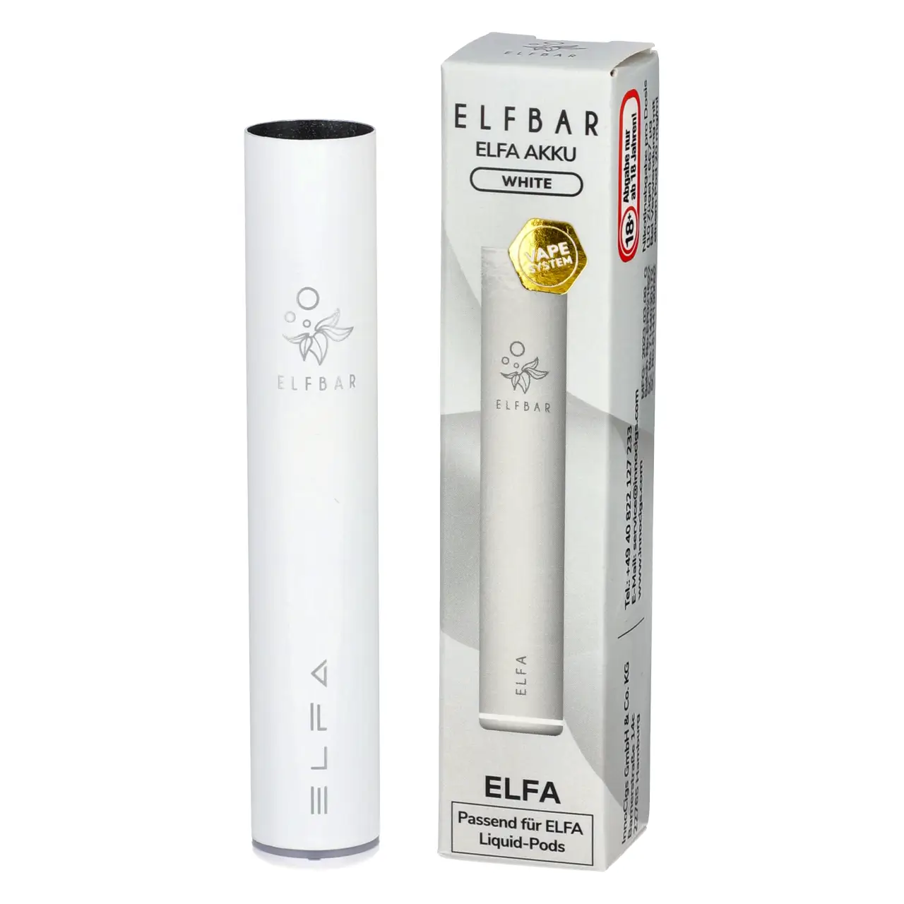 Elfbar ELFA Akku Farbe White - passend für ELFA Pods