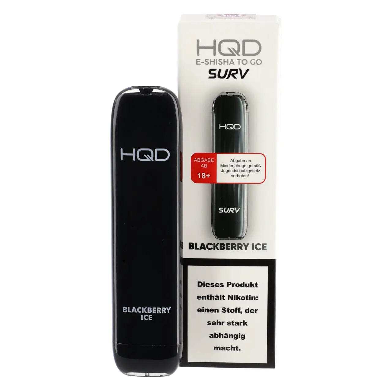 HQD Surv Brombeere Himbeere Ice (Blackberry Ice) Einweg E-Shisha, 2ml Blackberry Ice - HQD Surv Einweg Vape