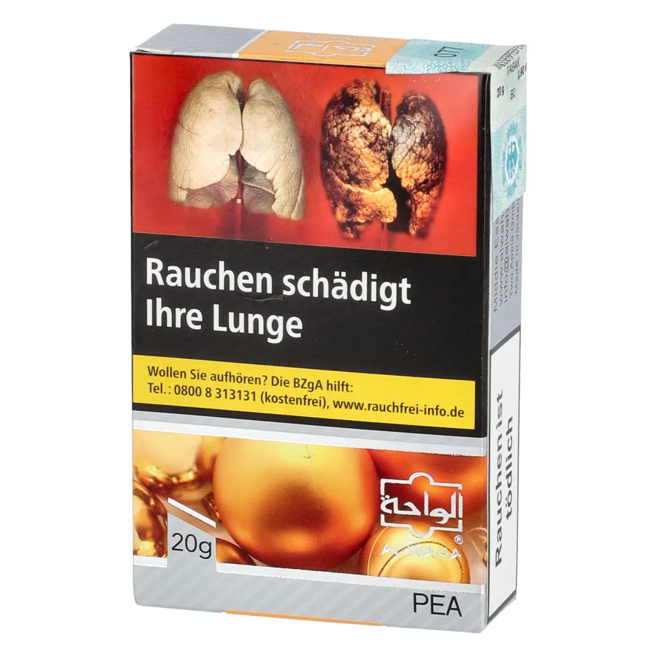 Al Waha Pfirsich (Pea) Shisha Tabak, 25g Al Waha Shisha Tabak Pea - Pfirsich