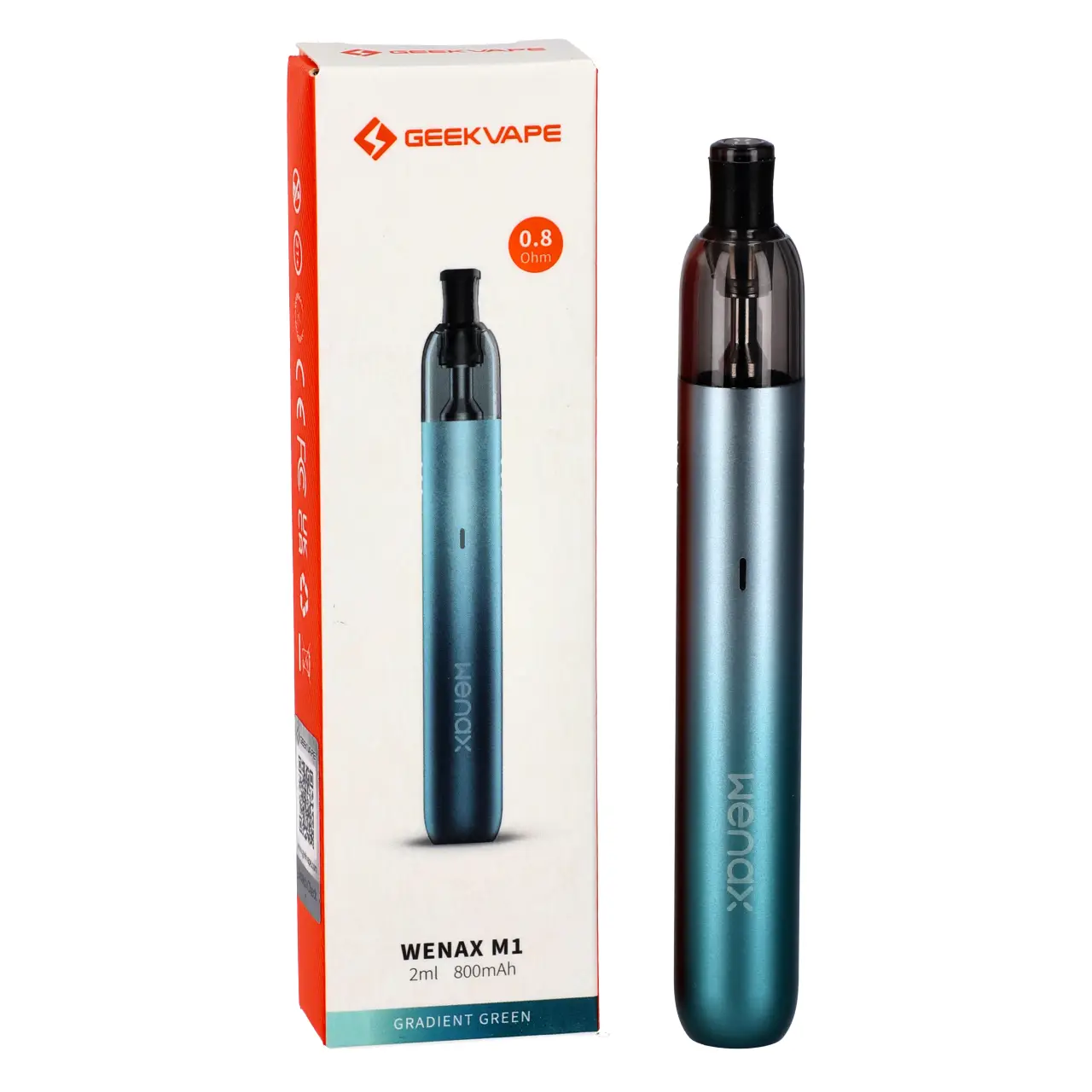GeekVape Wenax M1 E-Zigaretten-Set in Gradient Green mit Verpackung
