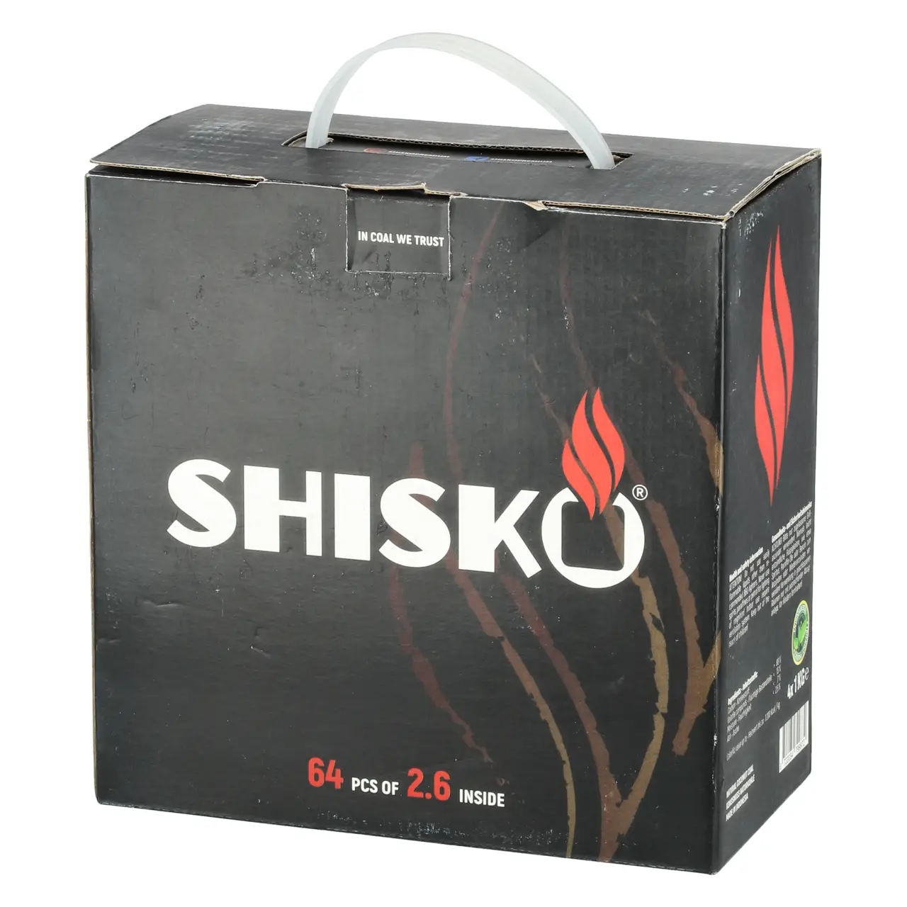 Shisko Premium Kokoskohle, 4 kg Shisko Shisha Kohle 26mm - 4 kg