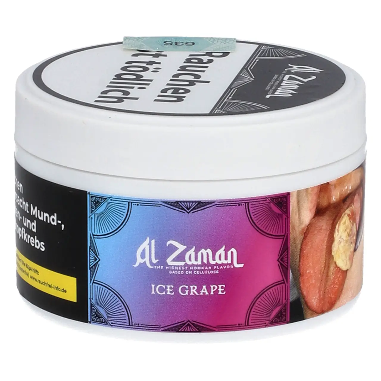 Al Zaman Traube Ice (Ice Grape) nikotinfreier Shisha Tabak, 20g Al Zaman nikotinfreier Shisha Tabak Ice Grape - Traube Ice - 25g